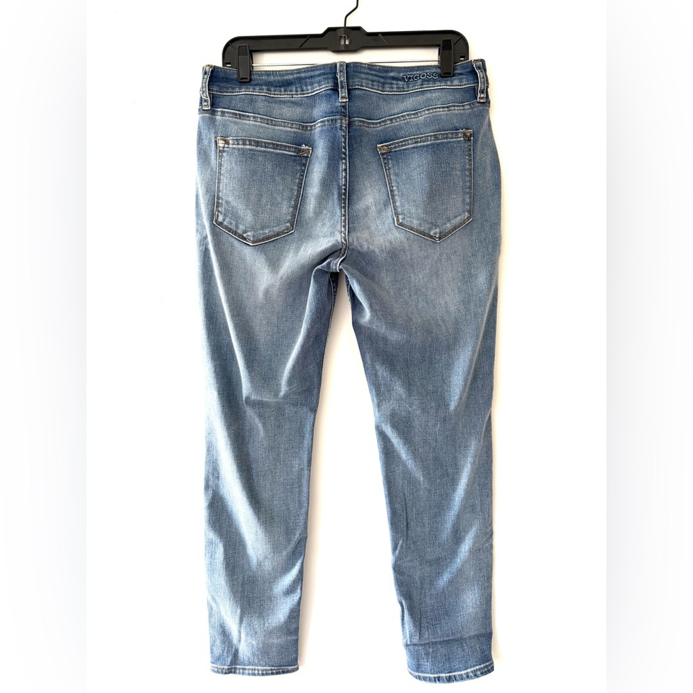 Vigoss Light Blue Wash Jagger Skinny Mid-Rise Denim Jeans Americana Streetwear - Picture 3 of 12